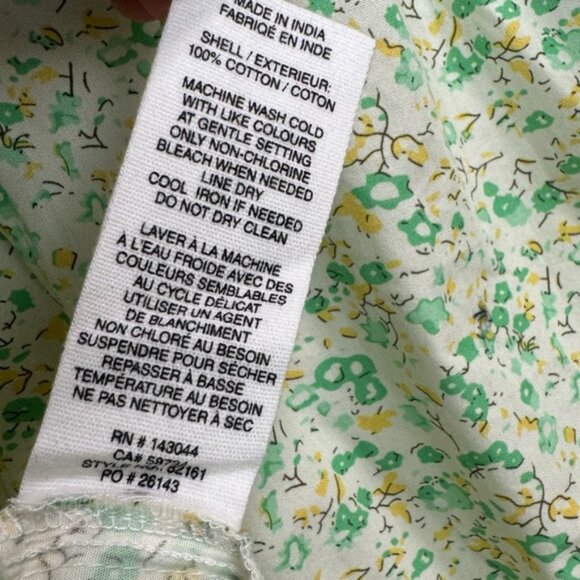 AVEC LES FILLES Cotton Floral Striped Oversized Mixed Print Shirt Button Up Top - Picture 10 of 11